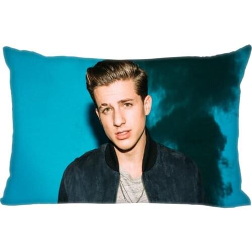 New Charlie Puth Pillow Cover Bedroom Home Office Decorative Pillowcase Rectangle Zipper Pillow Cases Satin A1.29