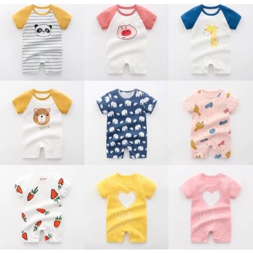 New Fashion Rompers For Baby Girl Boy Bebes Jumpsuit Cotton Costume For Summer Toddler Kids Infant Clothes New Born Outfits