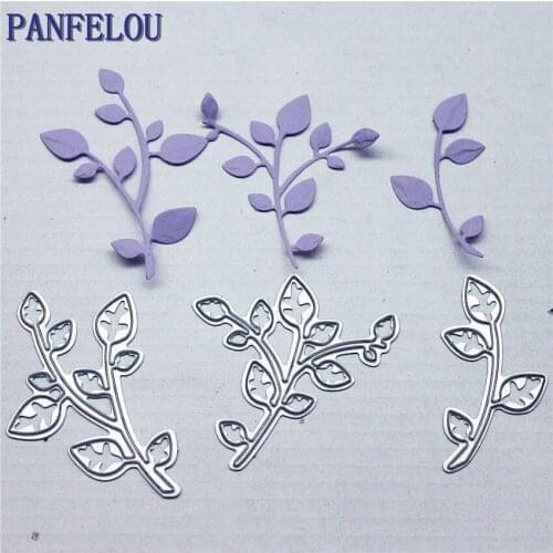PANFELOU Metal craft Lovely leaves paper die cutting dies for Scrapbooking/DIY wedding Valentines day cards