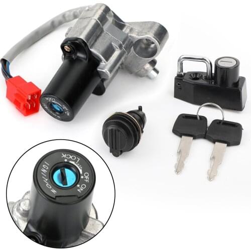 Topteng For Yamaha XVS125 Drag Star XVS250 XVS400 XVS650 XVS1100 V-Star Ignition Switch Fuel Gas Cap Seat Lock Keys Kit