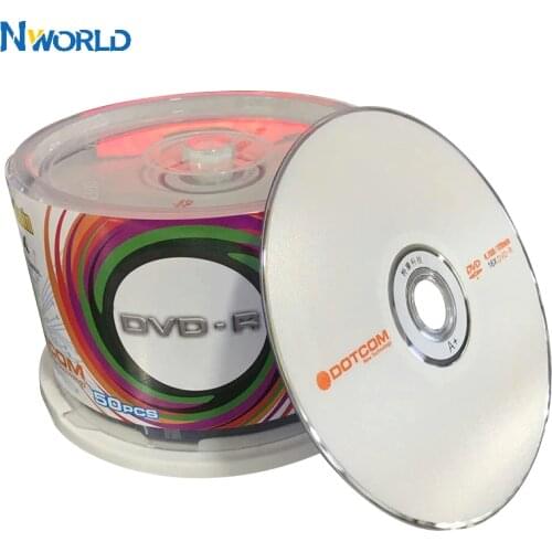 50/lot DVD Drives Blank DVD-R CD Disks 4.7GB 16X Bluray Recordable Media Compact Write Once Data Storage Empty DVD Discs Lotes
