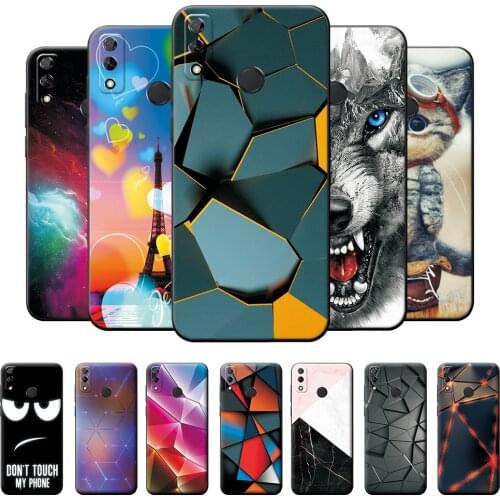 For Huawei Y8S Case Silicone For Huawei Y8S Case Soft Phone Cover on Huawei Y8S Fashion Pattern Back Protective Cover Bumper 6.5