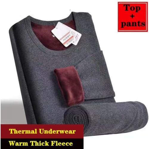 2020 Winter Thermal Underwear For Men Women Long Johns Winter Women Thermo Shirt+pants Set Warm Thick Fleece Thermal Underwear