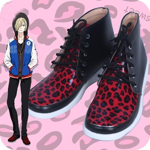 Yuri On Ice YURI!!!On ICE Plisetsky Yuri Cosplay Shoes Boots Halloween Cosplay Costume Accessories