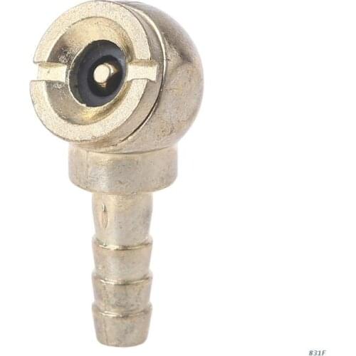 Air Chuck Tire Inflator Heavy Duty Hose Barb Ball Foot Tire Chuck Tire/Tyre Inflator Gauge Fitting Tool Compressor