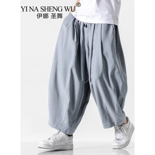 Japanese Style Streetwear Mens Harem Pants Men Casual Trousers Summer New Big Size Jogging Pants Male Fashion Lovers Pants M-5XL