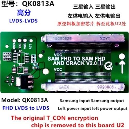 LCD PANEL FLEXİ REPAİR KART FHD LVDS LVDS TO SAM SAM TO FHD FHD QK0813A