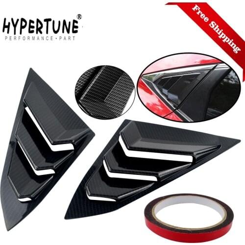 Free Shipping Rear Window Quarter Side Vent Window Louvers Scoop Cover For Honda Civic 10th 2016 2017 Car-styling Parts