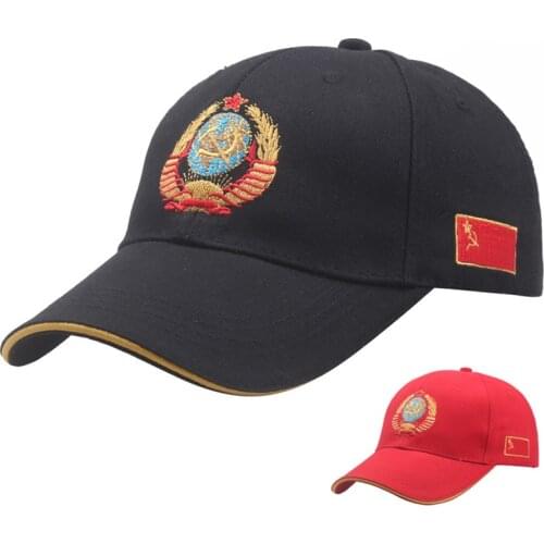 New High Quality CCCP National Emblem Baseball Caps Russian Snapback Hat For Man Women Pure Cotton Gorra Tactica Casquette Homme