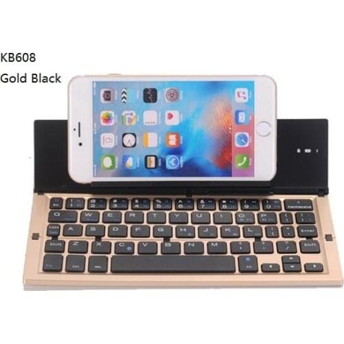 5 colors KB608 Universal Wireless Bluetooth Keyboard IOS Android Phone Stand For iPhone 6 7 6s 7 Plus 5S SE iPad Tablet