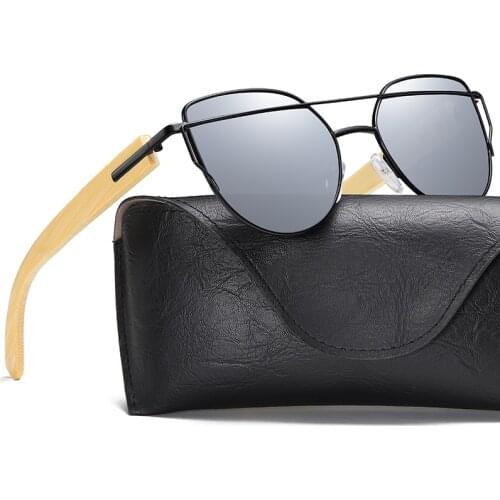 EZREAL Handmade Wood Sunglasses Men Bamboo Sunglass UV400 Women Brand Design Original Wood Glasses For 2236S