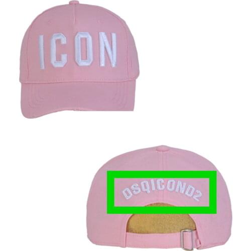 DSQICOND2 New High Quality Brand Baseball pink Cap ICON Snapback Cap Casual Outdoor Cotton DSQ Dad Hat Casquette