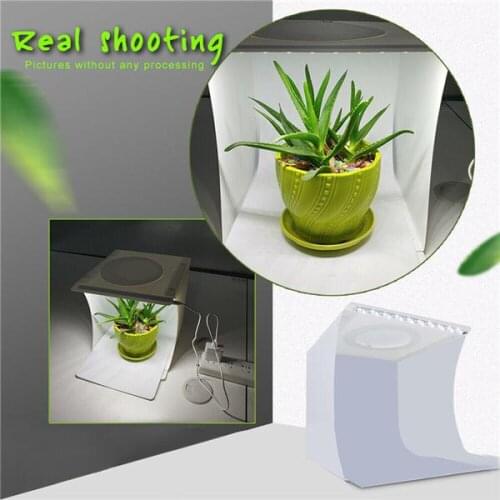 Photo Studio Photography Lighting Tent Light Room Cube Mini Box + 6pcs Backdrops Main Studio Box 20pcs LED R60