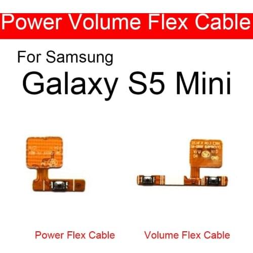 Power & Volume Flex Cable For Samsung Galaxy S5 Mini Atlantic SM-G800F Power & Volume Switch Control Button Flex Ribbon