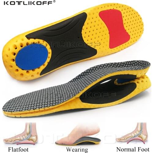 KOTLIKOFF High Quality EVA Orthotics Insoles Arch Support Suitable for Running Shoes Pads Breathable lightweight Summer Insert