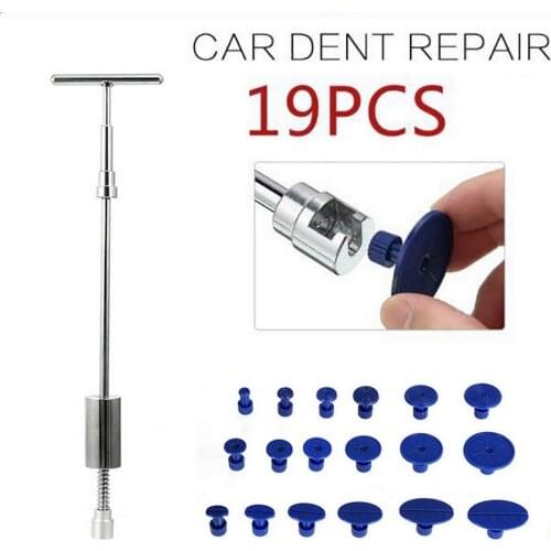 Metal Car Dent Repair Tools Auto Repair Dent Puller Kit Slide Hammer Reverse Hammer Glue +18pcs Glue Puller