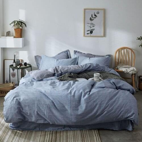 All-cotton Printing Grinding Luxury Bedding Set Soft Bedclothes Duvet/Quilt Cover Bed Linen sheet set 4 Pieces Bedding Sets