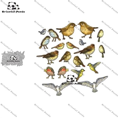 New Dies 2020 A flock of birds Metal Cutting Dies diy Dies photo album cutting dies Scrapbooking Stencil stamps metal die cut