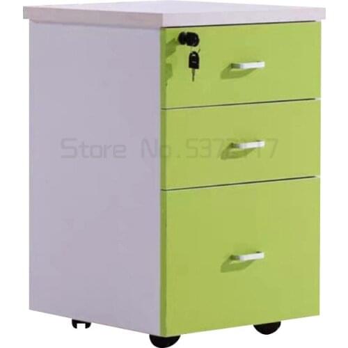 Office wooden storage cabinet multi-layer file cabinet drop zone lock file mobile cabinet office storage mobile cabinet