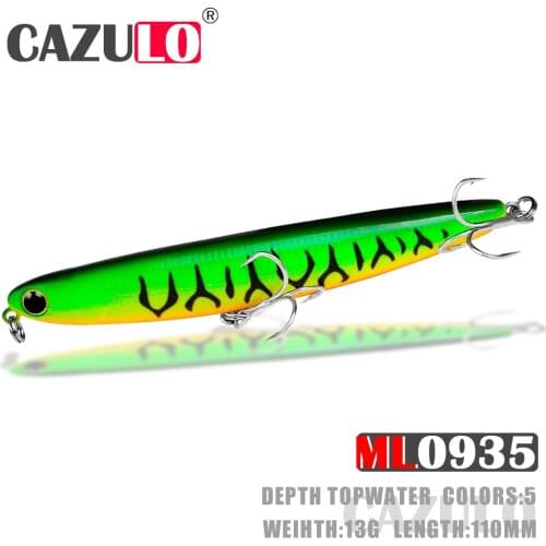 Floating Pencil Fishing Accessories Lure Weights 13g 11cm Iscas Artificiais Topwater Bait Wobblers Pesca For Seabass Fish Leurre