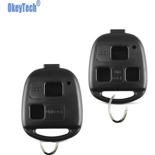 OkeyTech Remote Replacement Car Key Shell For Toyota CAMRY RAV4 Corolla YARIS For LEXUS GS300 With Screw 2/3 Buttons No Blade