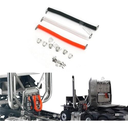 Rc Truck Cab Rear Gas Tube Line Pipe Wire For 1/14 Tamiya LESU RC Tractor Truck Trailer Toy Scania R620 MAN TGX Benz Actros FH16