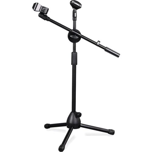 Ajustable Microphone Holder Professional Swing Boom Floor Stand Mic Stand Ajustable Stage Tripod Metal Swing Boom