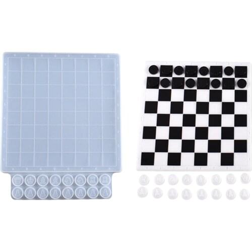DIY Chess Board International Chess Piece Silicone Molds Crafts Resin Casting Mould International Chess Mold Chess Board