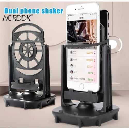 Mobile Phone Shaker for Two Phones Automatic Shake Step Earning Swing Device FC