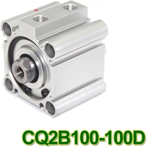 SMC Type CQ2B100-100D bore 100mm stroke 100mm Double Acting single rod Pneumatic Compact Cylinder high quality