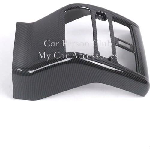 Carbon Fibre Interior Rear Row Air Condition Outlet Vent Cover Frame Cover Trims For Honda Accord 10th 2018 2019 Car Accessories