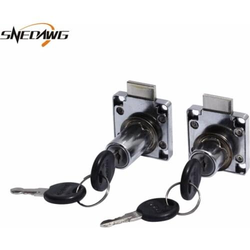 138-22A Aluminum Alloy Cabinet Lock 40x40mm Drawer Cupboard Lock 19mm Diameter Keyed Alike or Different Lock for Drawer Wardrobe