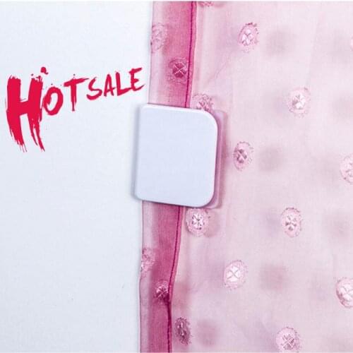 2Pcs/Set Curtain Clips Buckle Shower Curtain Clips Anti Splash For Dripping Water Guard Bath Shower Adhesive Bathroom Tools
