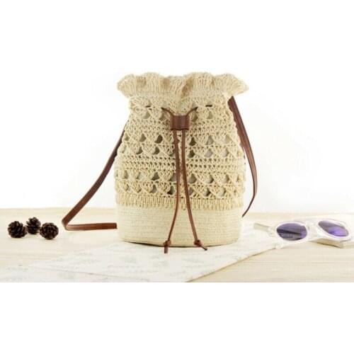 Womens Summer Straw Bag Fashion Ladies Shoulder Bags Casual Beach Tote Messenger Crossbody Bag /BY