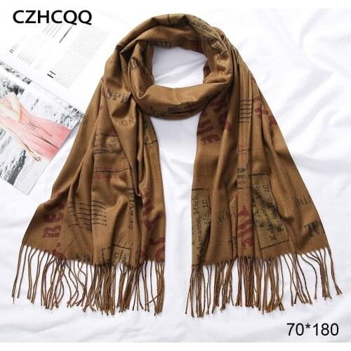 Winter Cashmere Scarf Women Foulard Wool Kerchief Bandana Trumpet Sjaals Voor Dames Plaid Poncho Women Scarf For Ladies