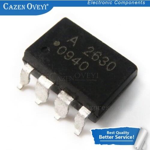 10pcs/lot HCPL2630 HCPL-2630 2630 A2630 DIP-8 SMD-8 In Stock