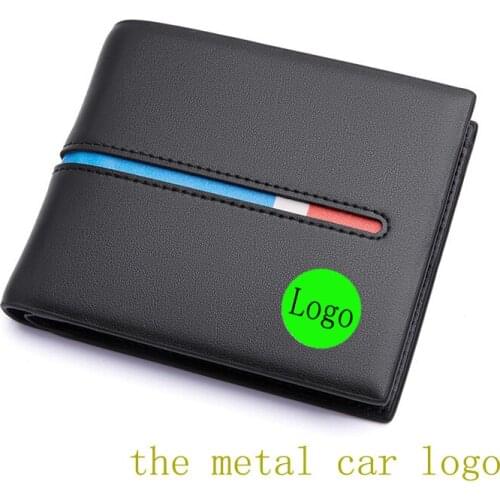 10 Pcs/lot Top PU Leather Black With Car logo Document Bag Wallet Card Package For All Car Brands Free Shipping