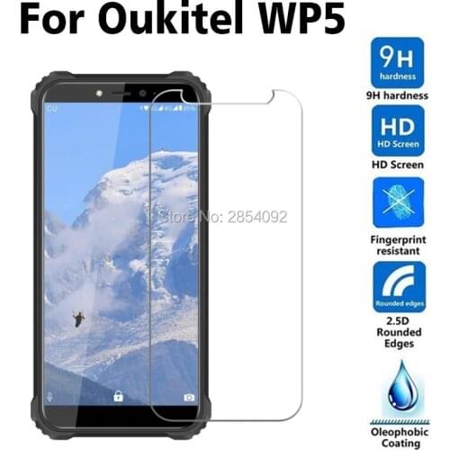 2PCS For Oukitel WP5 Tempered Glass Safety 9H Protective Film Front Cover LCD Screen Protector For Oukitel WP5