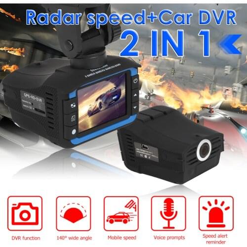 2 in 1 Dash Cam Radar VG3 Detector English Russian Speed Voice Alert X CT K La for Outdoor Personal Car Accessories