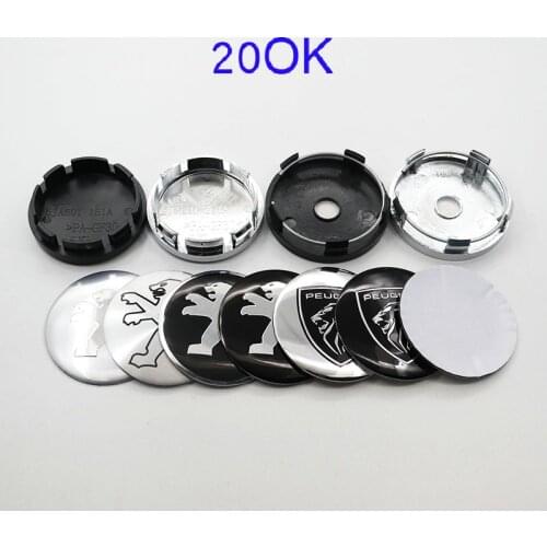 20pcs 40pcs 100pcs 56mm 60mm new logo car emblem Wheel Center Hub Cap auto Rim refit badge covers sticker styling accessories BZ