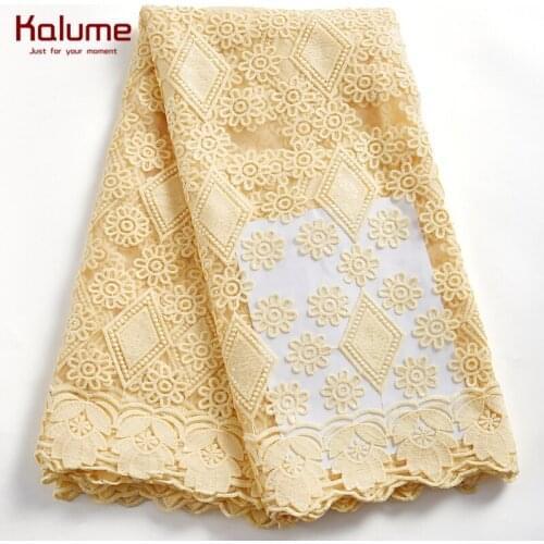 Kalume African Lace Fabric Diy Dress French Mesh Laces Fabric High Quality Nigerian Lace Fabric For Dresses Lace Fabric F2378