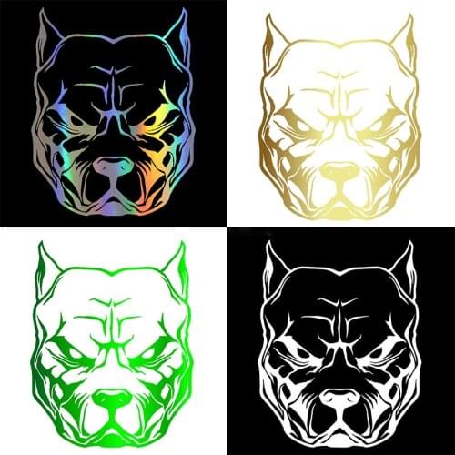 Car Sticker dog pattern pit bull pitbull Decal Funny Sticker On Car Stickers and Decals Rear Window Vinyl Car Styling