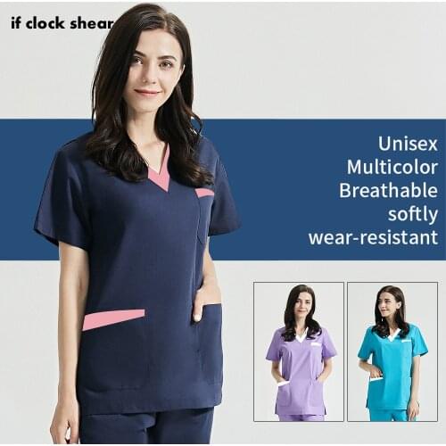 Breathable Medical Working Uniforms Scrubs Sets Pet Grooming Work Clothes Men High Quality Hospital Nursing Work Clothing Suits