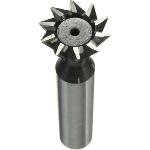 1Pc 20/30mm x 60 Degree HSS Dovetail Cutter Milling High Speed Steel Tool CNC End Mill Straight Shank Router Bit