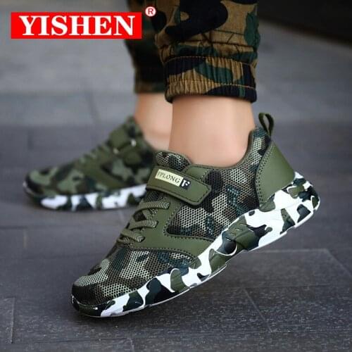 YISHEN Children Shoes For Baby Boys Girls Sneakers Light Kids Casual Air Mesh Leather Breathable Soft Running Sports Shoes