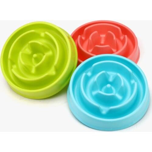 Pet Dog Cat Slow Feeder Anti Choke Puppy Eating Bowl Anti-Gulping Slow Down Food Feed Bloat Dishes