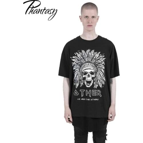 Phantasy Cosplay Skull Men T-shirt Casual Loose Streetwear Short Sleeve 3D Printed Unisex Clothing 2021 Spring Summer Black Top