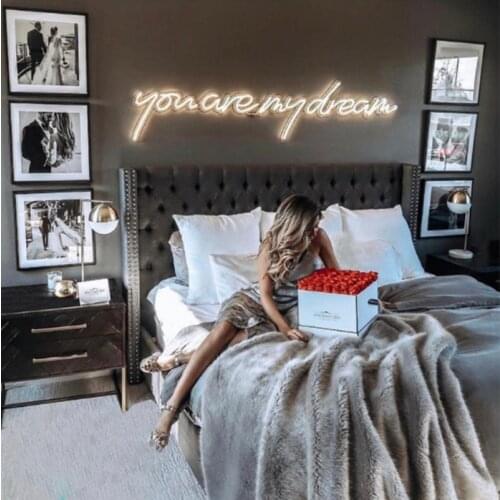 Custom You Are My Dream Neon Sign LED Light Wall Hanging Lights Party Shop Home Bedroom Birthday Wedding Decoration