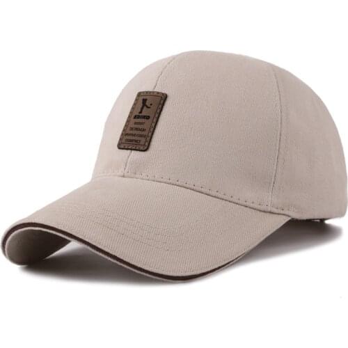 Autumn Hat New Style Middle-aged Mens Korean-style Baseball Cap-Style Cotton Duckbill Hat Outdoor Sun Visor