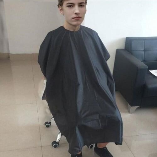 Hairdressing Hair Cut Cape Hair Coloring Gown Apron Cloth Washable Black